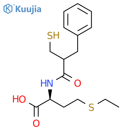 Homocysteine, S-ethyl-N-[2-(mercaptomethyl)-1-oxo-3-phenylpropyl]- structure