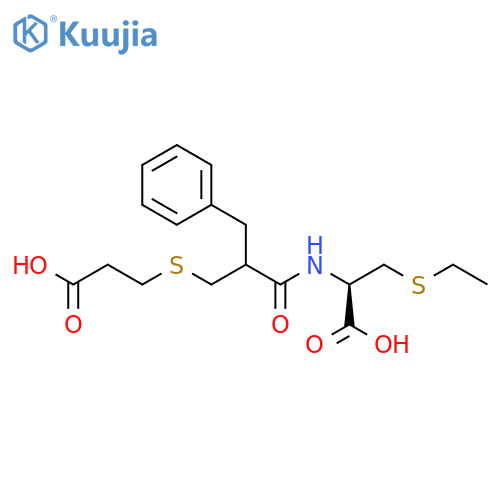 L-Cysteine,N-[2-[[(2-carboxyethyl)thio]methyl]-1-oxo-3-phenylpropyl]-S-ethyl- structure