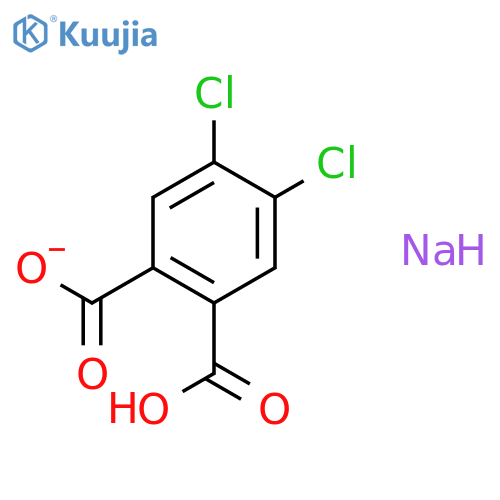 1,2-Benzenedicarboxylicacid, 4,5-dichloro-, sodium salt (1:1) structure