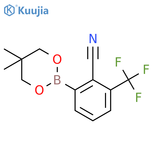 2-Cyano-3-(trifluoromethyl)phenylboronic Acid Neopentyl Glycol Ester structure