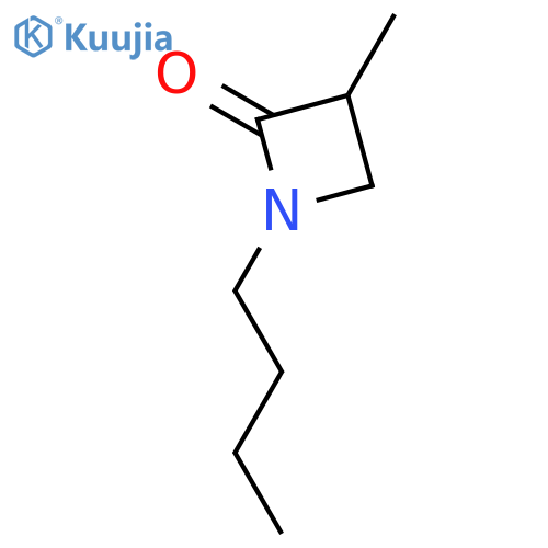 2-Azetidinone, 1-butyl-3-methyl- structure