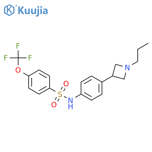 Benzenesulfonamide,N-[4-(1-propyl-3-azetidinyl)phenyl]-4-(trifluoromethoxy)- structure