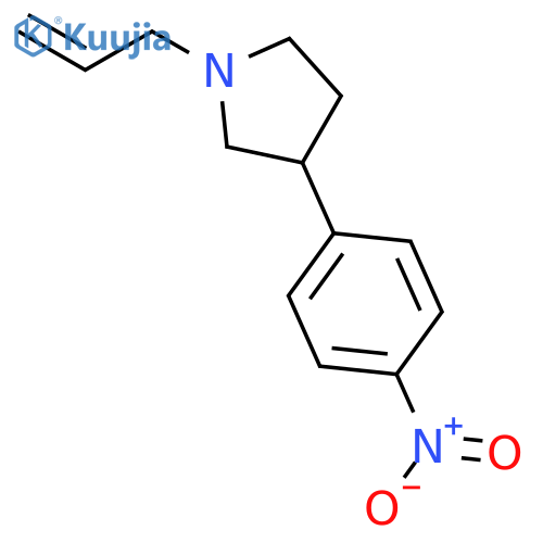 Pyrrolidine, 3-(4-nitrophenyl)-1-(2-propenyl)-, (3R)- structure