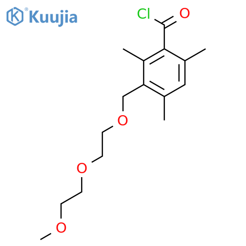 BENZOYL CHLORIDE, 3-[[2-(2-METHOXYETHOXY)ETHOXY]METHYL]-2,4,6-TRIMETHYL- structure