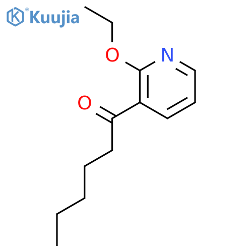 1-Hexanone, 1-(2-ethoxy-3-pyridinyl)- structure