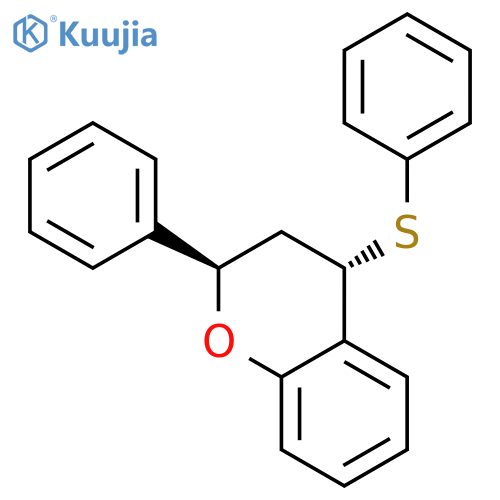 2H-1-Benzopyran, 3,4-dihydro-2-phenyl-4-(phenylthio)-, trans- structure