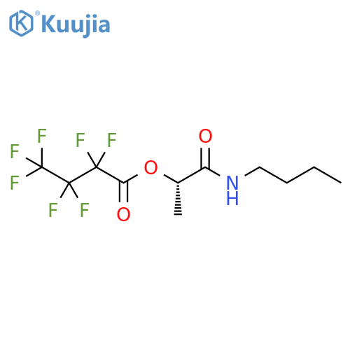 Butanoic acid, heptafluoro-, 2-(butylamino)-1-methyl-2-oxoethyl ester,(S)- structure