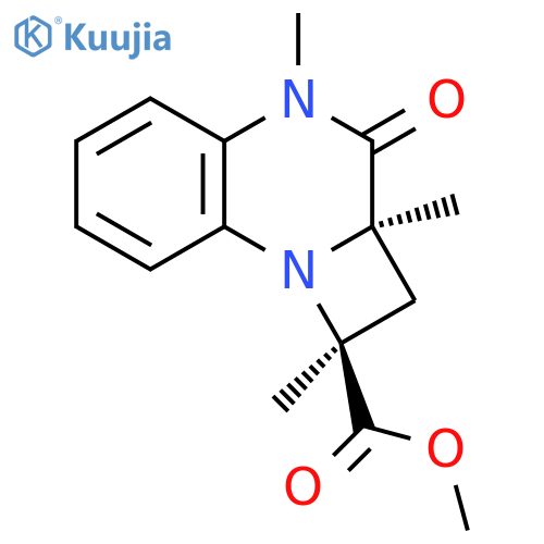 1H-Azeto[1,2-a]quinoxaline-1-carboxylic acid, 2,2a,3,4-tetrahydro-1,2a,4-trimethyl-3-oxo-, methyl ester, trans- (9CI) structure