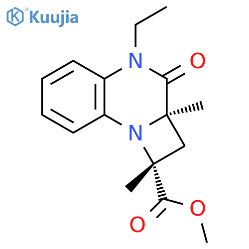 1H-Azeto[1,2-a]quinoxaline-1-carboxylic acid,4-ethyl-2,2a,3,4-tetrahydro-1,2a-dimethyl-3-oxo-, methyl ester, cis- structure