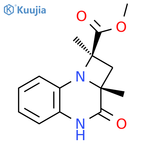 1H-Azeto[1,2-a]quinoxaline-1-carboxylic acid, 2,2a,3,4-tetrahydro-1,2a-dimethyl-3-oxo-, methyl ester, cis- (9CI) structure