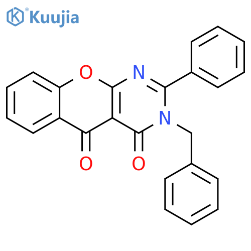3-benzyl-2-phenyl-3H,4H,5H-chromeno2,3-dpyrimidine-4,5-dione structure