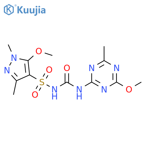 1H-Pyrazole-4-sulfonamide, 5-methoxy-N-[[(4-methoxy-6-methyl-1,3,5-triazin-2-yl)amino]carbonyl]-1,3-dimethyl- structure