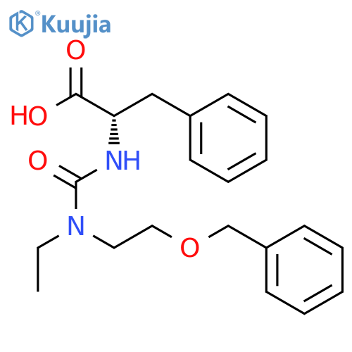 L-Phenylalanine, N-[[ethyl[2-(phenylmethoxy)ethyl]amino]carbonyl]- structure
