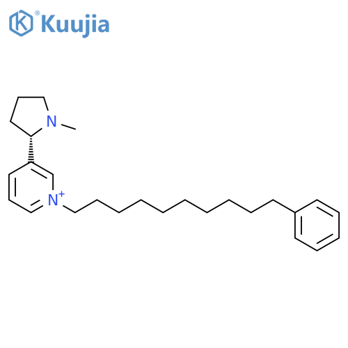 PYRIDINIUM, 3-[(2S)-1-METHYL-2-PYRROLIDINYL]-1-(10-PHENYLDECYL)- structure