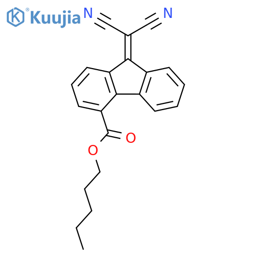 9H-FLUORENE-4-CARBOXYLIC ACID, 9-(DICYANOMETHYLENE)-, PENTYL ESTER structure