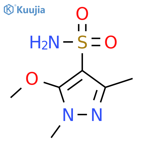 5-methoxy-1,3-dimethyl-1H-pyrazole-4-sulfonamide structure