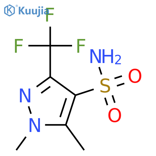 1,5-dimethyl-3-(trifluoromethyl)-1H-pyrazole-4-sulfonamide structure