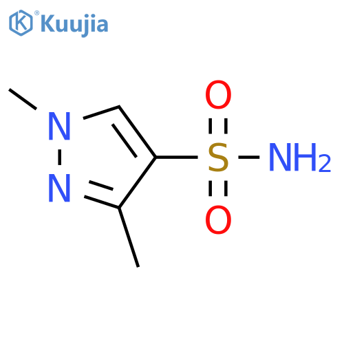 1,3-Dimethyl-1H-pyrazole-4-sulfonamide structure