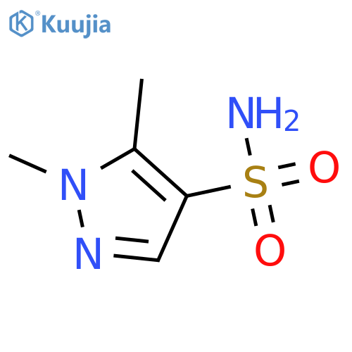 1,5-dimethyl-1H-pyrazole-4-sulfonamide structure
