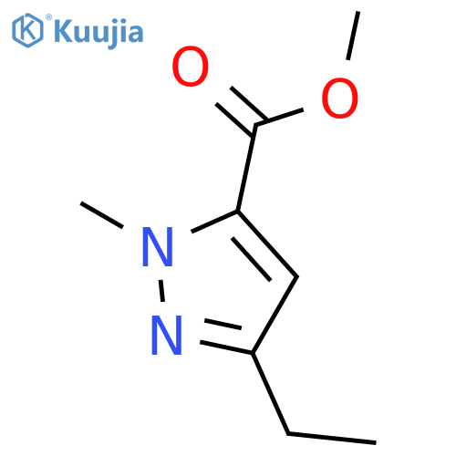 1H-Pyrazole-5-carboxylic acid, 3-ethyl-1-methyl-, methyl ester structure