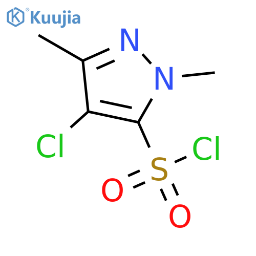 4-Chloro-2,5-dimethyl-pyrazole-3-sulfonyl chloride structure