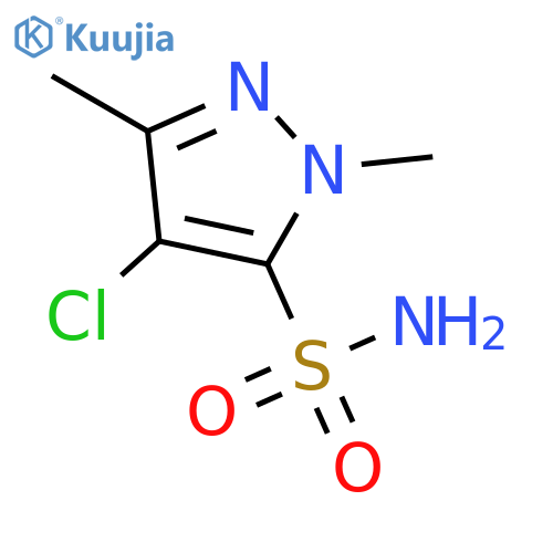 1H-Pyrazole-5-sulfonamide, 4-chloro-1,3-dimethyl- structure