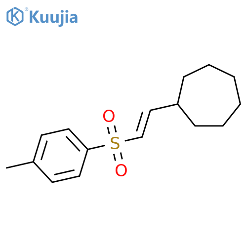 Cycloheptane, [(1E)-2-[(4-methylphenyl)sulfonyl]ethenyl]- structure