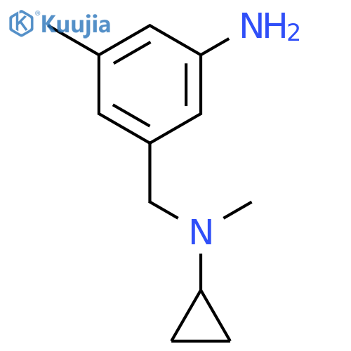 3-(N-cyclopropyl-N-methylaminomethyl)-5-methylaniline structure