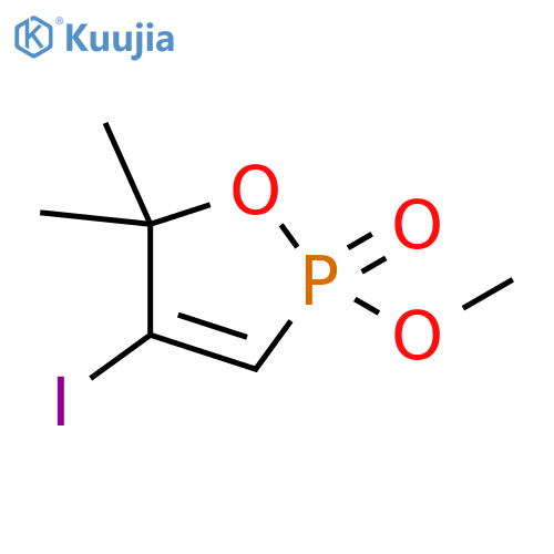 1,2-Oxaphosphole, 2,5-dihydro-4-iodo-2-methoxy-5,5-dimethyl-, 2-oxide structure