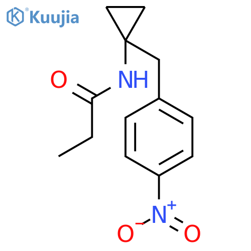 PROPANAMIDE, N-[1-[(4-NITROPHENYL)METHYL]CYCLOPROPYL]- structure
