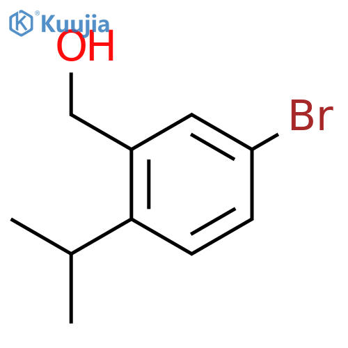 5-bromo-2-(propan-2-yl)phenylmethanol structure