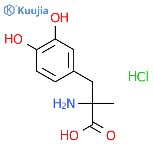 Methyldopa hydrochloride structure