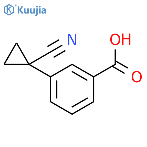 3-(1-cyanocyclopropyl)benzoic Acid structure