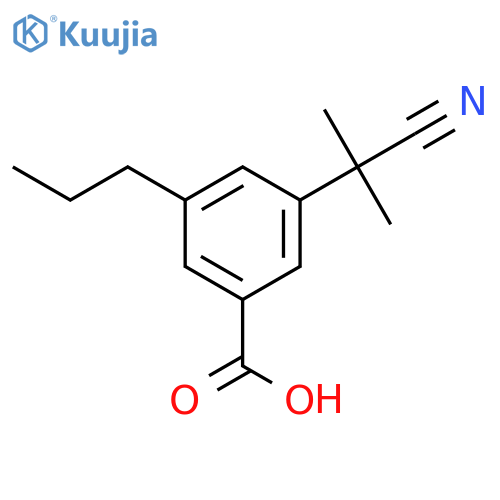 BENZOIC ACID, 3-(1-CYANO-1-METHYLETHYL)-5-PROPYL- structure
