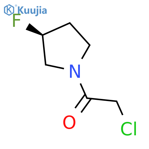 2-chloro-1-(3S)-3-fluoropyrrolidin-1-ylethan-1-one structure