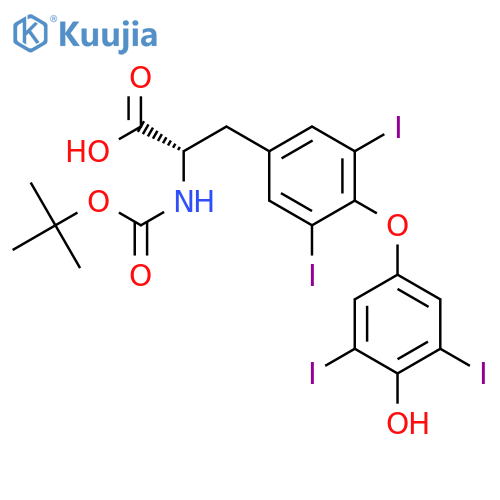 N-(tert-Butyloxy)carbonyl-L-thyroxine structure