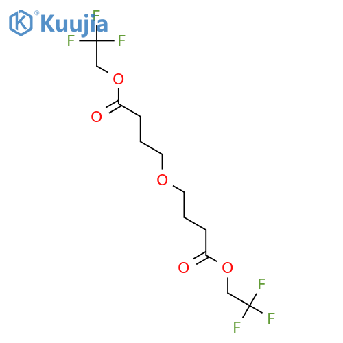 Butanoic acid, 4,4'-oxybis-, bis(2,2,2-trifluoroethyl) ester structure