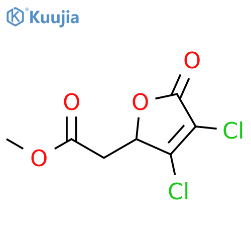 2-FURANACETIC ACID, 3,4-DICHLORO-2,5-DIHYDRO-5-OXO-, METHYL ESTER structure