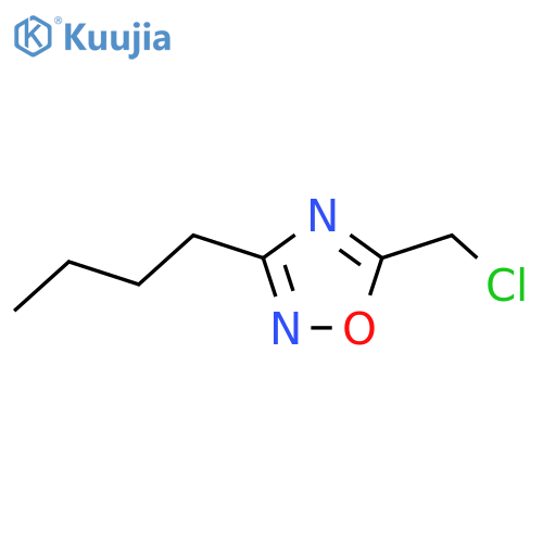3-butyl-5-(chloromethyl)-1,2,4-oxadiazole structure