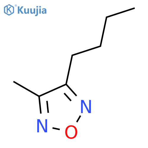 1,2,5-Oxadiazole, 3-butyl-4-methyl- structure