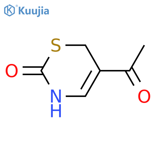 2H-1,3-Thiazin-2-one,5-acetyl-3,6-dihydro- structure