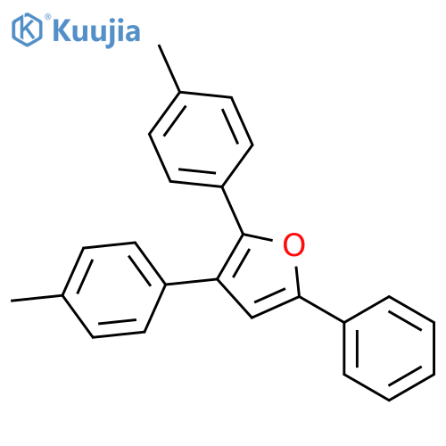 Furan, 2,3-bis(4-methylphenyl)-5-phenyl- structure