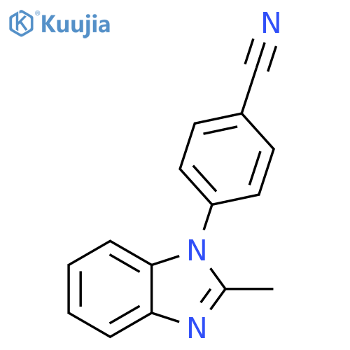 4-(2-methyl-1H-1,3-benzodiazol-1-yl)benzonitrile structure