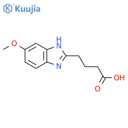 4-(5-Methoxy-1H-benzimidazol-2-YL)butanoic acid structure