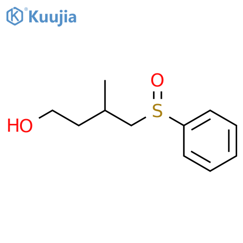 1-Butanol, 3-methyl-4-(phenylsulfinyl)- structure