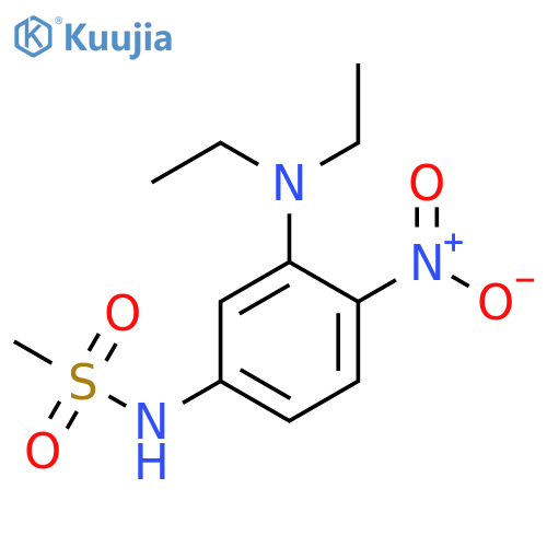 Methanesulfonamide, N-[3-(diethylamino)-4-nitrophenyl]- structure
