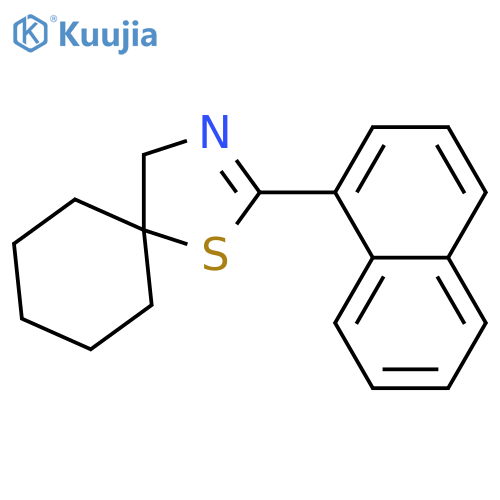 1-Thia-3-azaspiro[4.5]dec-2-ene, 2-(1-naphthalenyl)- structure