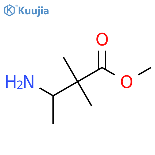 Butanoic acid, 3-amino-2,2-dimethyl-, methyl ester structure