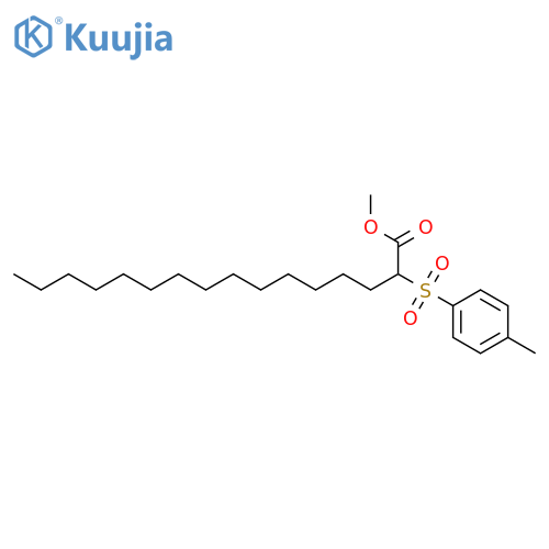 Hexadecanoic acid, 2-[(4-methylphenyl)sulfonyl]-, methyl ester, (S)- structure