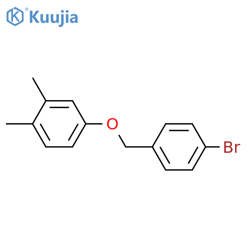 4-[(4-bromophenyl)methoxy]-1,2-dimethylbenzene structure